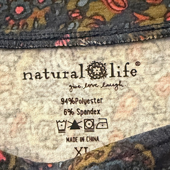 NATURAL LIFE Navy Floral Maxi Dress - Picture 4 of 4